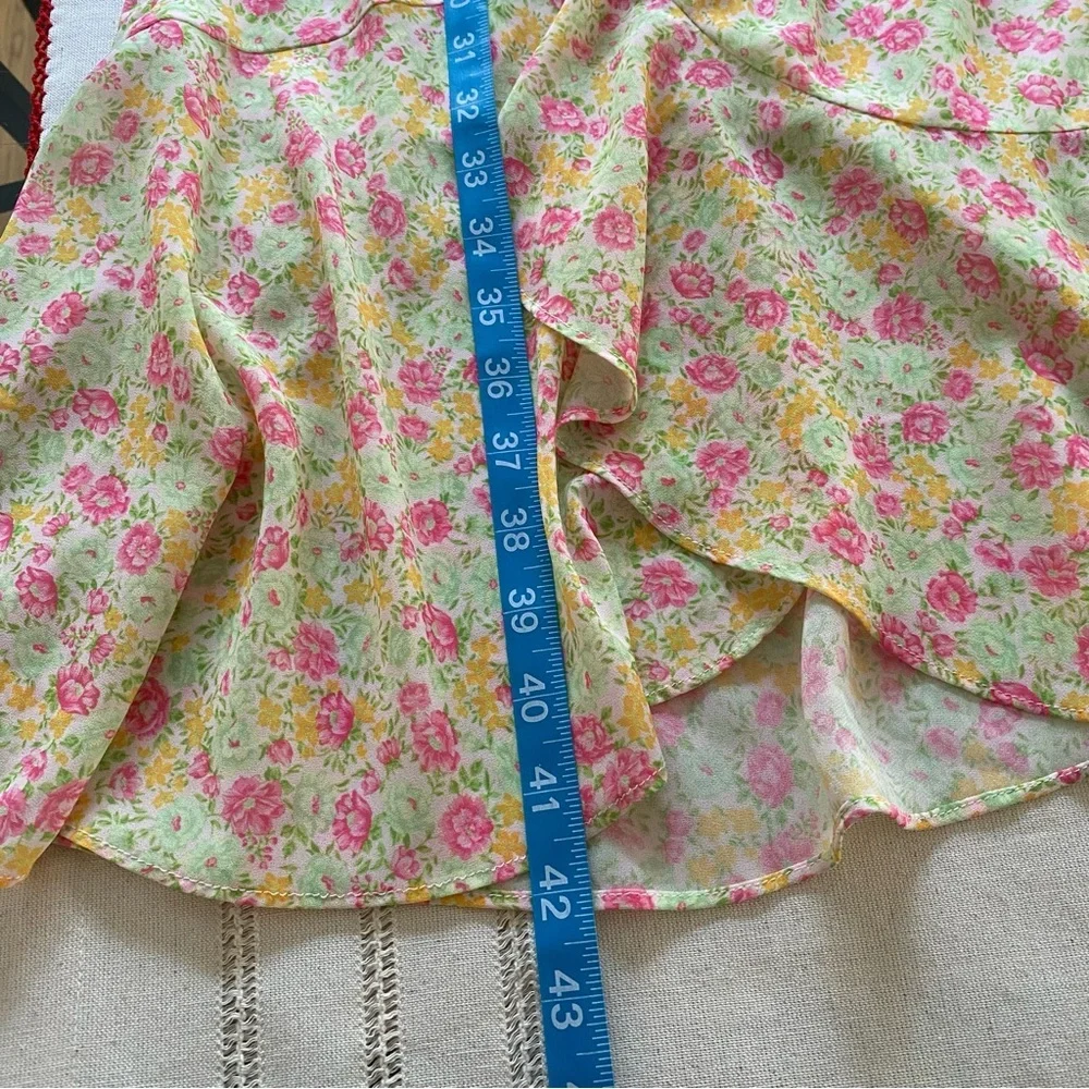 REVOLVE Majorelle Elaine Midi Dress Floral Pink Lemonade Multi XS - Picture 14 of 16